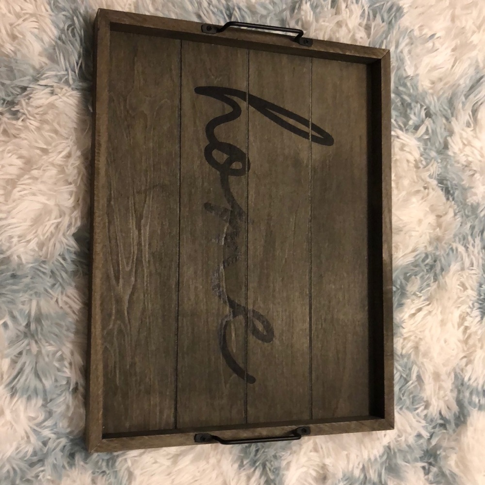 Wood Decorative Serving Tray